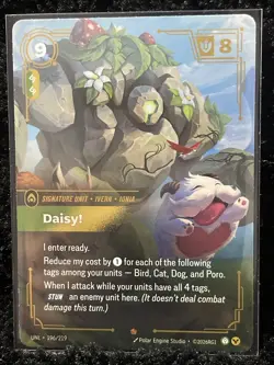 Daisy! Riftbound Unleashed League Of Legends Foil Card 196/219 - Image 1
