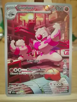 Gurdurr - 126/086 - SV: Black Bolt NM Pokemon Card - Image 1
