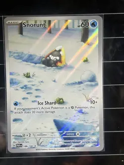 Pokemon TCG Snorunt 188/182 Illustration Rare Sv04: Paradox Rift Holo Card - Image 1