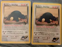 2000 Pokemon Rocket's Snorlax Gym Heroes Non-Holo WOTC Lot of 2 cards - Image 1