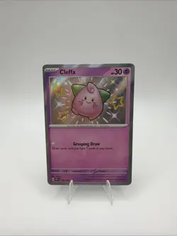 Cleffa 150/091 Holo SV: Paldean Fates Pokemon Card Holo Shiny - Image 1