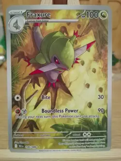 Pokemon TCG Fraxure 146/086 Illustration Black Bolt SV Rare Card NM Condition - Image 1