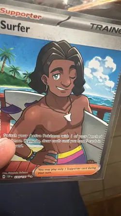 Insufficient ink error Pokemon Surfer Trainer Supporter SSP 235/191 English Card - Image 2