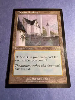 Magic The Gathering MTG Tolarian Academy NM, Near Mint Urza's Saga 2/3 - Image 1