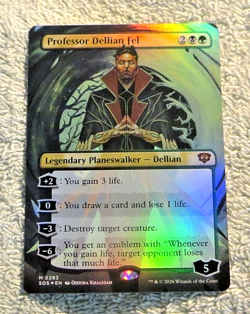 Professor Dellian Fel M 0283 Mythic Borderless Foil- Magic Secrets of Strixhaven - Image 1