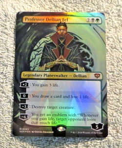 Professor Dellian Fel M 0283 Mythic Borderless Foil- Magic Secrets of Strixhaven - Image 2