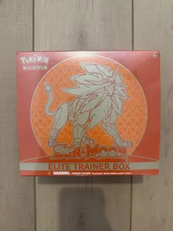 Pokemon TCG Sun and Moon Base Set ETB Elite Trainer Box New Sealed Solgaleo - Image 1