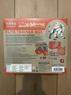 Pokemon TCG Sun and Moon Base Set ETB Elite Trainer Box New Sealed Solgaleo - Image 2