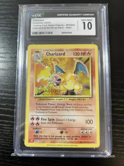 Pokemon Charizard 003/034 CGC 10 Classic Collection Holo 2023 Trading Card - Image 1