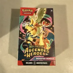 Pokemon Mega Evolution Ascended Heroes Booster Bundle, 6 Packs, Dragonite - Image 1