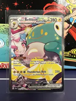 Pokemon TCG Iono's Bellibolt ex Full Art Holo SIR 183/159 SV09 EN - Image 1