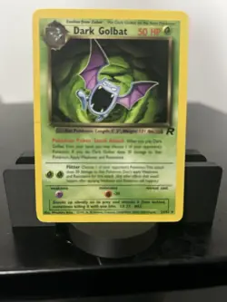 Pokemon TCG Dark Golbat 24/82 Team Rocket Unlimited Regular Rare 50 HP English - Image 1