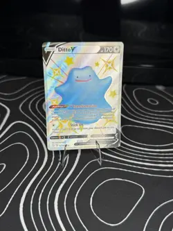 Ditto V SV118/SV122 Holo V Rare Shining Fates Shiny Vault Pokemon Near Mint - Image 1