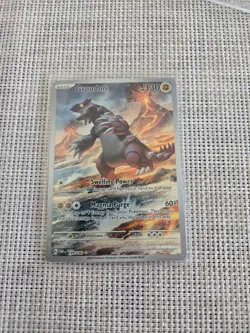 Pokemon Groudon 199/182 Paradox Rift Illustration Rare Holo English - Image 1
