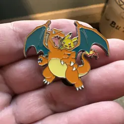 Pokemon Charizard & Pikachu Pin 25th Celebrations Ultra Premium Collection - Image 1
