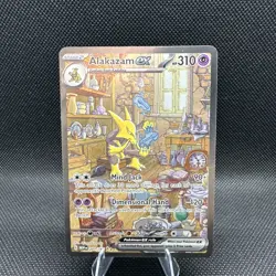 Pokemon TCG Alakazam ex 201/165 SV Scarlet & Violet 151 SIR Full Art Holo NM - Image 1