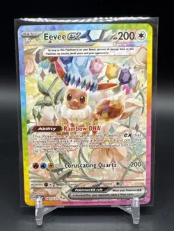 Pokemon Eevee ex Prismatic Evolution 167/131 Special Illustration Rare TCG - Image 1