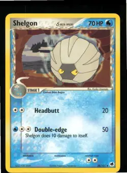 Shelgon 38/101 Uncommon Dragon Frontiers Pokemon Near Mint - Image 1