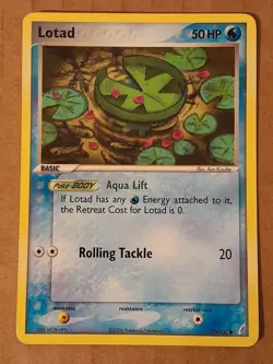 Pokemon Lotad 55/100 Crystal Guardians NM-MT See Pictures - Image 1