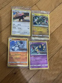 Pokemon TCG Burning Shadows Prerelease Decks Sealed Full Set Of 4 Artworks Rare - Image 1