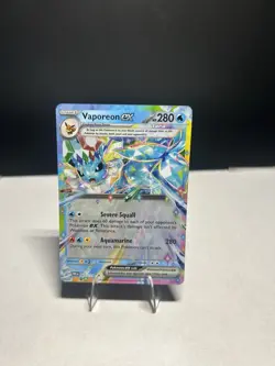 Vaporeon ex (Prismatic Evolutions 23/131) double rare Pokemon NM - Image 1