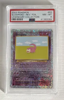 Pokemon Slowpoke Legendary Collection 2002 Reverse Foil 93/110 PSA 8 069 - Image 3