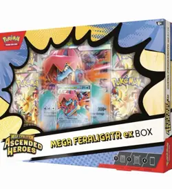 Pokemon TCG Ascended Heroes Mega ex Box Feraligatr/Meganium/Emboar - Image 2