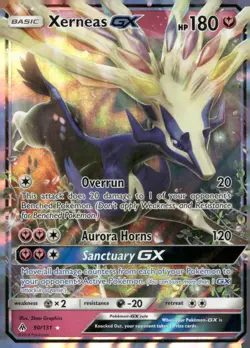 Xerneas GX 90/131 Holo GX Rare Forbidden Light Pokemon Near Mint - Image 1