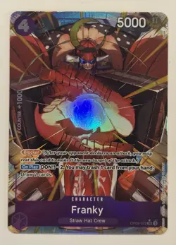 FRANKY OP09-072 Alt Art Holo Emperors in the New World One Piece TCG NM - Image 1