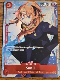 One Piece Sanji Parallel Alt Art OP10-005 SR Royal Blood Foil English - Image 1