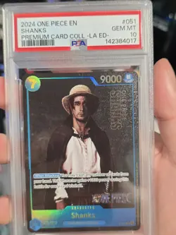 2024 Premium Collection Live Action Edition #P-051 Shanks PSA 10 GEM MT - Image 3