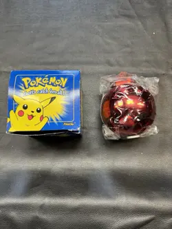 23K Gold Plated Pikachu Pokemon Card Burger King Sealed w/ Pokeball & Box - Image 1