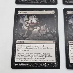 MTG Playset Lot Smother LP Worldwake Magic the Gathering Light Play 4X - Image 5