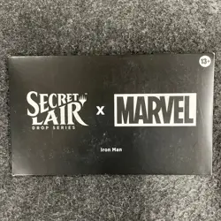 Magic: the Gathering Secret Lair x Marvel: Iron Man, Sealed Sleeve has Wear - Image 1
