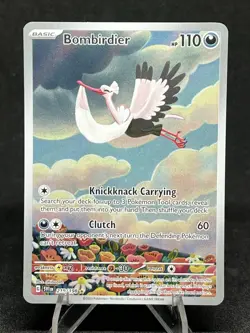 Bombirdier Pokemon TCG Scarlet & Violet Base Set 219/198 Holo Illustration Rare - Image 1