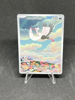 Bombirdier Pokemon TCG Scarlet & Violet Base Set 219/198 Holo Illustration Rare - Image 3