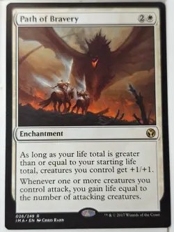 Path of Bravery - Iconic Masters - Magic the Gathering MTG Nice! - Image 1