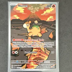Pokemon TCG Numel 223/217 Illustration Rare Holo Basic 80 HP - Image 1
