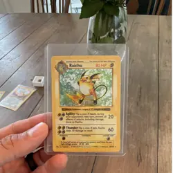 Pokemon Wizards Raichu 14/102 Base Set 1st Edition Holo Rare 1999 English 80HP - Image 1