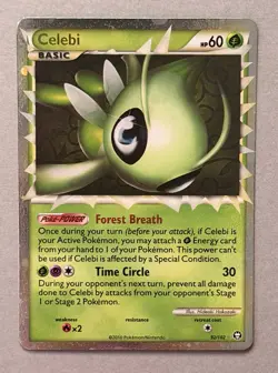 Pokemon TCG Celebi Prime 92/102 Triumphant Holo 2010 - Image 1