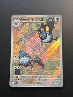 Pokemon TCG - S&V - White Flare - Swoobat 120/086 - Illustration Rare - NM - Image 1
