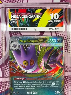 Pokemon TCG - Mega Gengar ex 056/094 - Phantasmal Flames - Graded - ACE 10 - Image 2