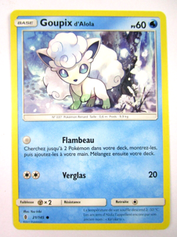 Carte Pokemon Goupix d'Alola 21/145 SL2 Soleil et Lune Gardiens Ascendants Fr - Image 1