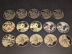 Pokemon Collector Coin Lot Of 15 Pikachu, Dragonite, Lucario, Greedent, Zeraora - Image 1