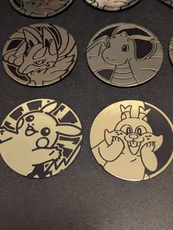 Pokemon Collector Coin Lot Of 15 Pikachu, Dragonite, Lucario, Greedent, Zeraora - Image 5