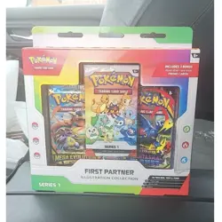 Pokemon TCG First Partner Illustration Collection Series 1 Box - Image 1