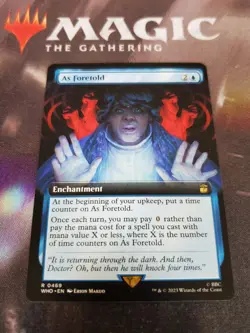MTG. As Foretold. Borderless. Doctor Who. #469. Pack Fresh - Image 1