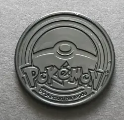 Eevee Pokemon Coin Small Plastic Gold Token Japan 2022 Centre - Image 2