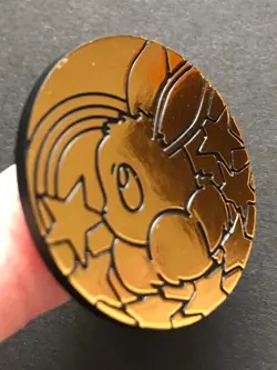 Eevee Pokemon Coin Small Plastic Gold Token Japan 2022 Centre - Image 5