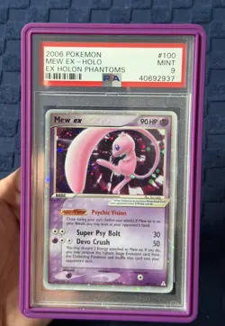 2006 Pokemon Mew EX Holo Holon Phantoms #100 PSA 9 - Image 1